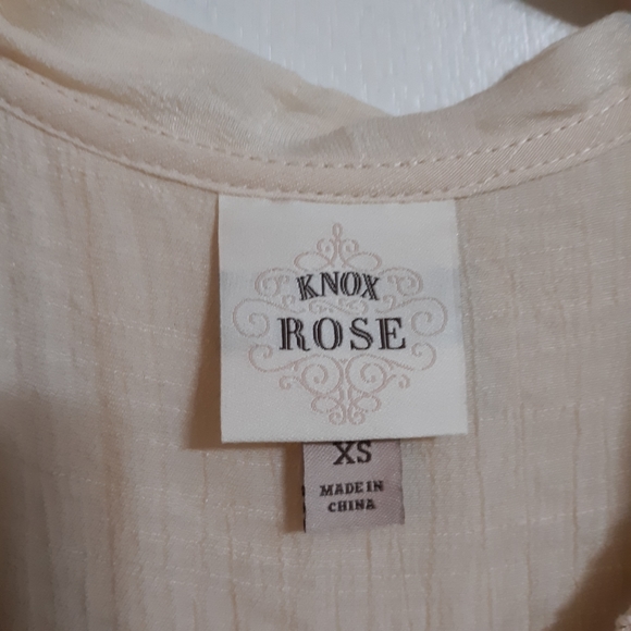 Knox Rose floral embroidered tank sz XS blue - Picture 7 of 8